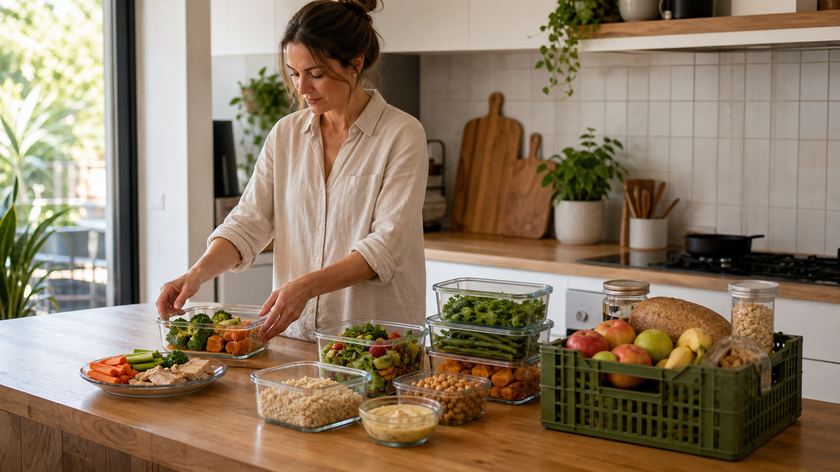 Home kitchen organised for small, family and camping food routines