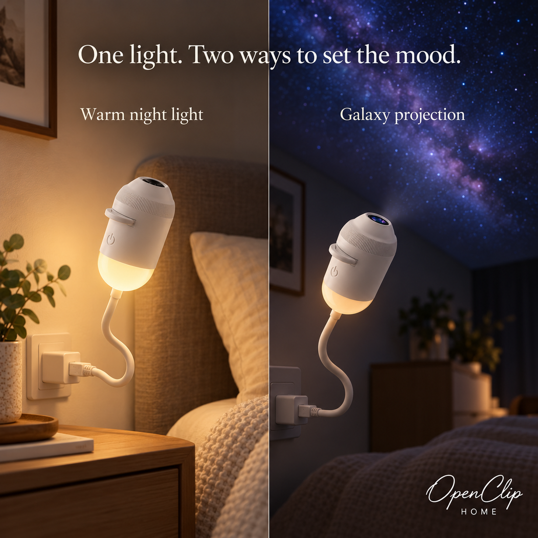 MoonWhisper warm night-light and projection modes