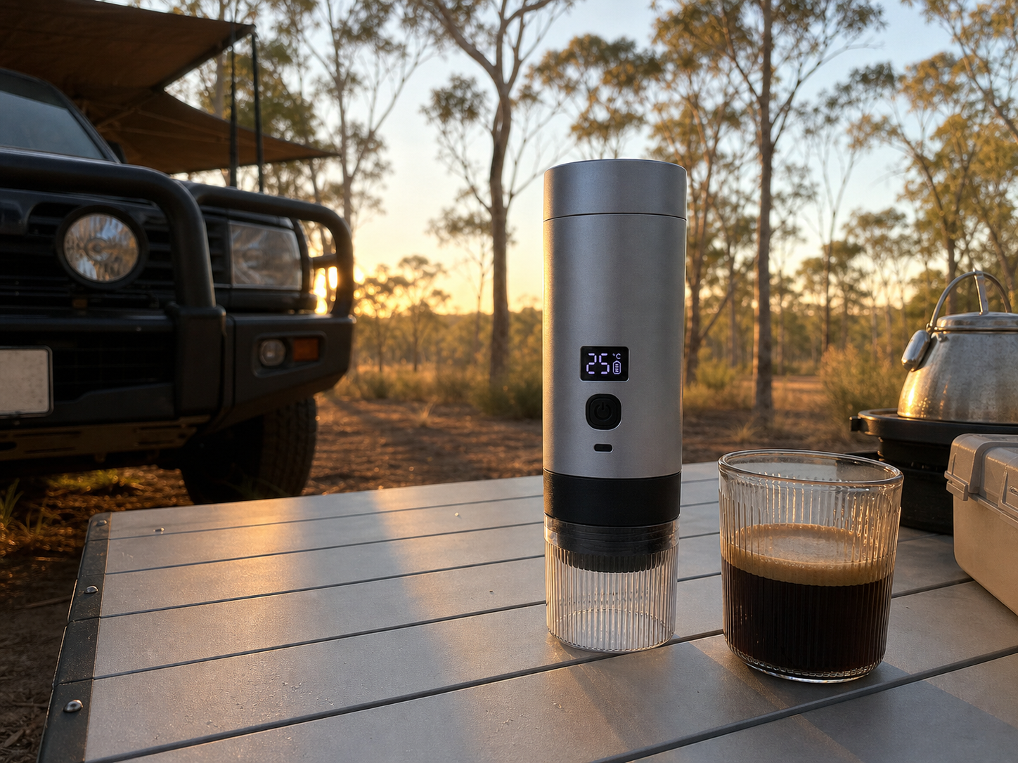 EspressoOne at an Australian campsite