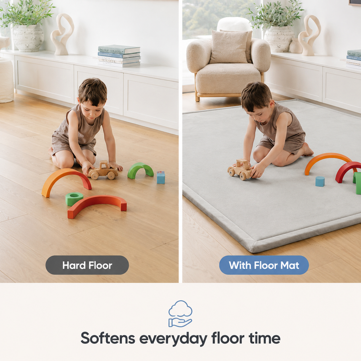 CloudOne play mat softens everyday floor time for children