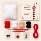 Elf crochet kit — what’s included