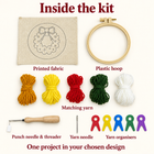 christmas hoop punch needle kit — inbox