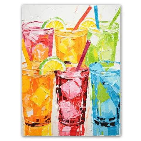 Summer fruit drinks · 40 × 50 cm