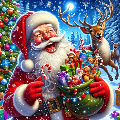 Santa’s gift sack · 30 × 30 cm