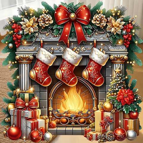 Christmas mantelpiece · 30 × 30 cm