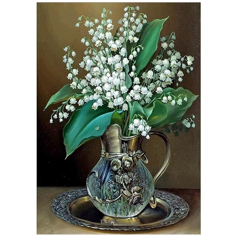 Lily of the valley · 30 × 40 cm diamond painting design