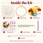 floral hoop punch needle kit — inbox