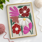 Daisy Bouquet — finished DIY punch needle project