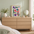 Meadow Flowers — finished project on a bedroom dresser