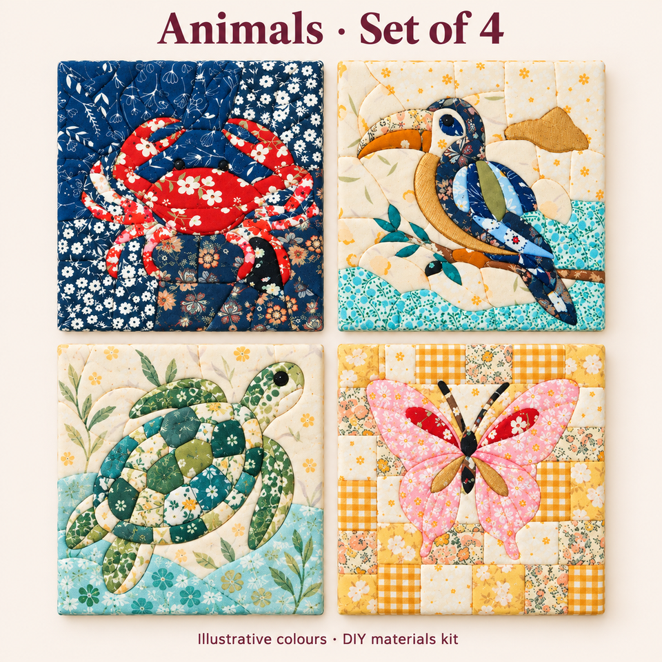 Animals fabric art design