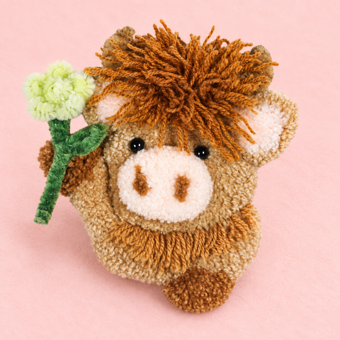 Flower Highland Cow