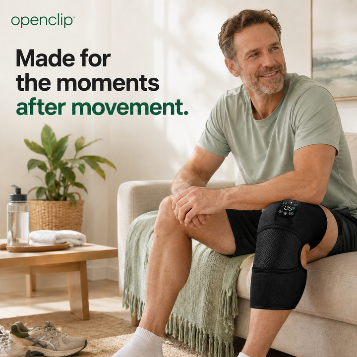 Man wearing StrideWrap after everyday movement