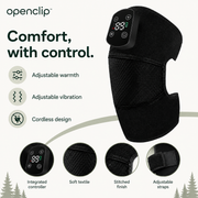 StrideWrap adjustable warmth vibration controller textile and straps