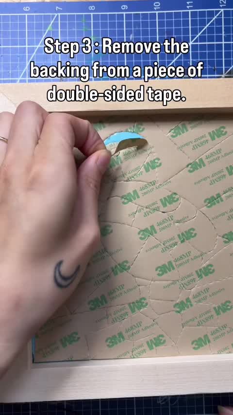 Peel the backing